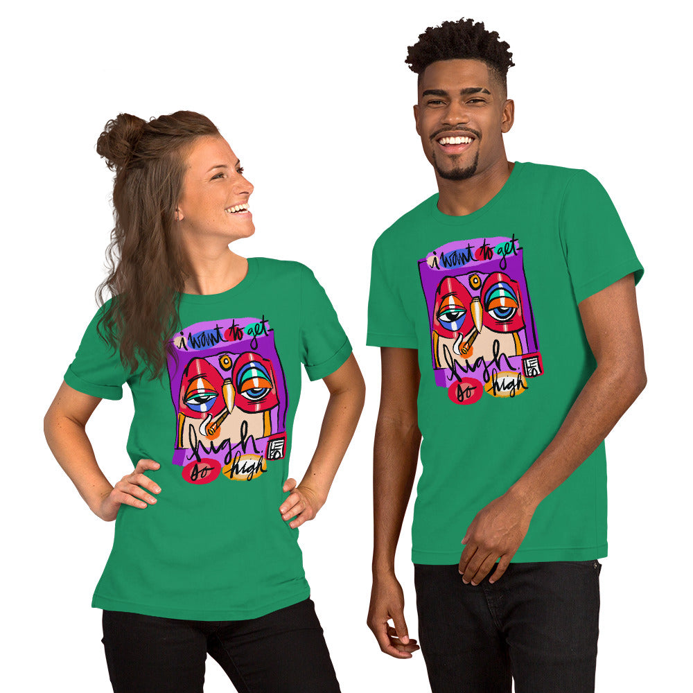 Get High, So High - Lebo Short Sleeve Unisex T-Shirt
